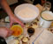 Aranygaluska / Golden Dumpling Coffee Cake. 2. Add ingredients to mixing bowl.