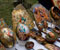Religious imagery -- painted on stone slabs and eggshells -- at the Dragobete Fair at the Village Museum in Bucharest, February 2009